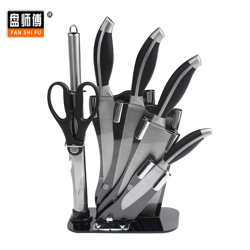 J-盘师傅/PANSHIFU 吉祥之家不锈钢刀具 厨具七件套 精制不锈钢刀具组合 PSF-a014 （10套/箱）