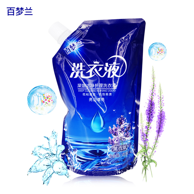 J-百梦兰 深层洁净护理洗衣液 低粘速溶 低泡易漂 亮白增艳 500g袋装【海南暂停发货】