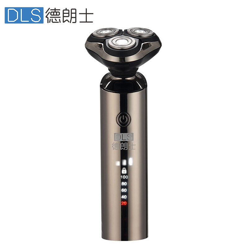 S-德朗士 电动剃须刀 三档调速全身水洗 智能显示充电刮胡刀  型号：DLS-335