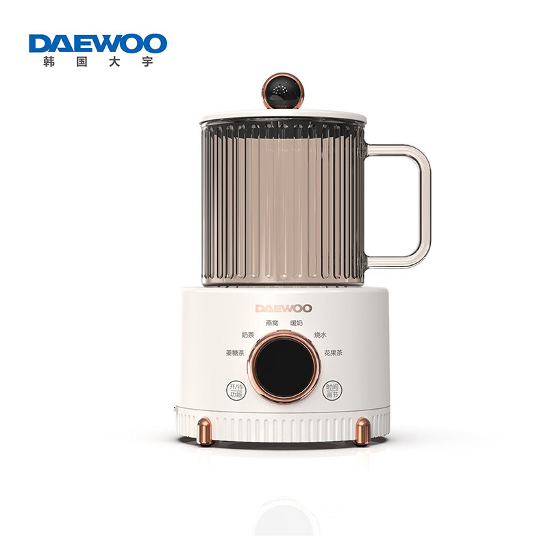 J-大宇/DAEWOO 办公室迷你玻璃养生杯 小型家用分体式养生壶 多功能电热养生杯  型号：Y01