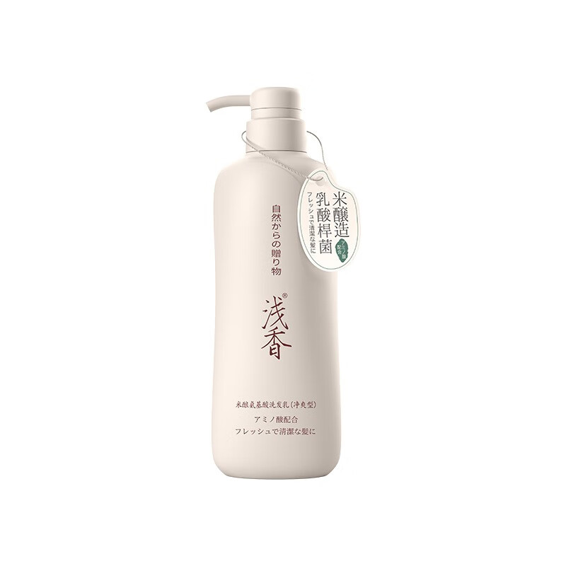 J-浅香米酿氨基酸头皮护理洗发乳去屑型净爽 500g 其他地区包邮，新疆/西藏/青海不包邮【新老包装随机发货】