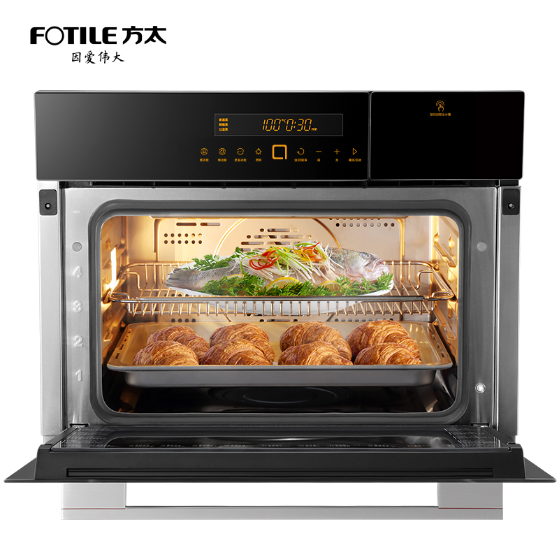 J-普区包邮 方太FOTILE 智能蒸烤一体机多功能嵌入式电蒸烤箱ZK48-02-E3