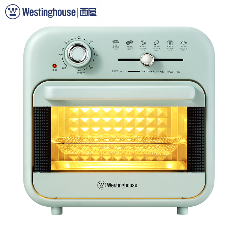 J-【西屋Westinghouse】空气炸烤箱 普区包邮 均匀受热双层烤架WTO16A