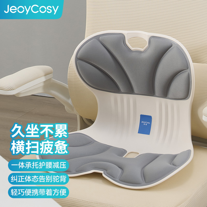 J-【热评200+】践程护腰垫 人体工学坐姿椅办公室久坐腰靠垫居家办公开车旅行腰椎顶腰板   办公户外休闲腰靠 精美彩盒装SC02