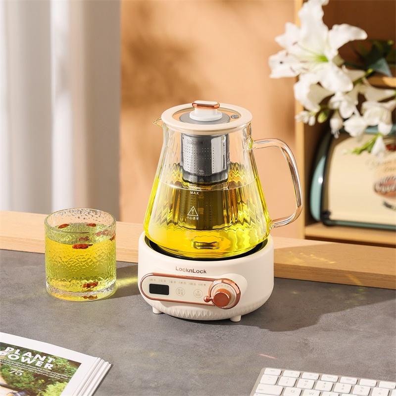 J-乐扣乐扣 电炖杯 养生壶 办公室家用玻璃煮茶器养生杯 EJK3415WHT