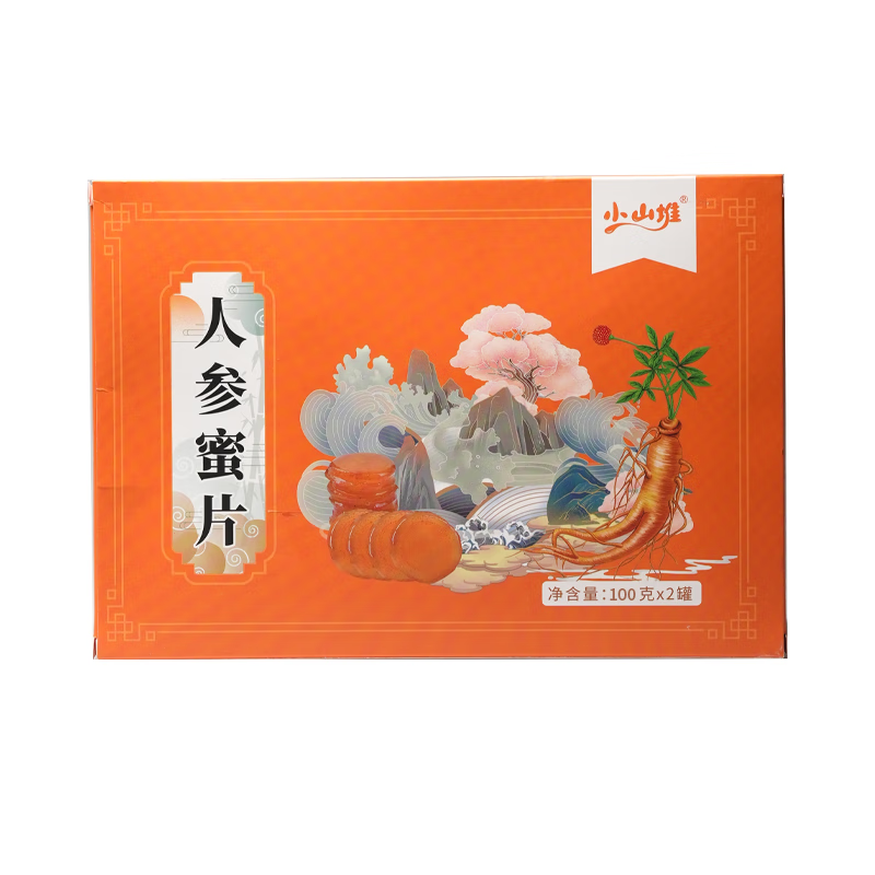 J-小山堆人参蜜片回甘山珍食用方便佳品人参蜜片200g（经典礼盒装）
