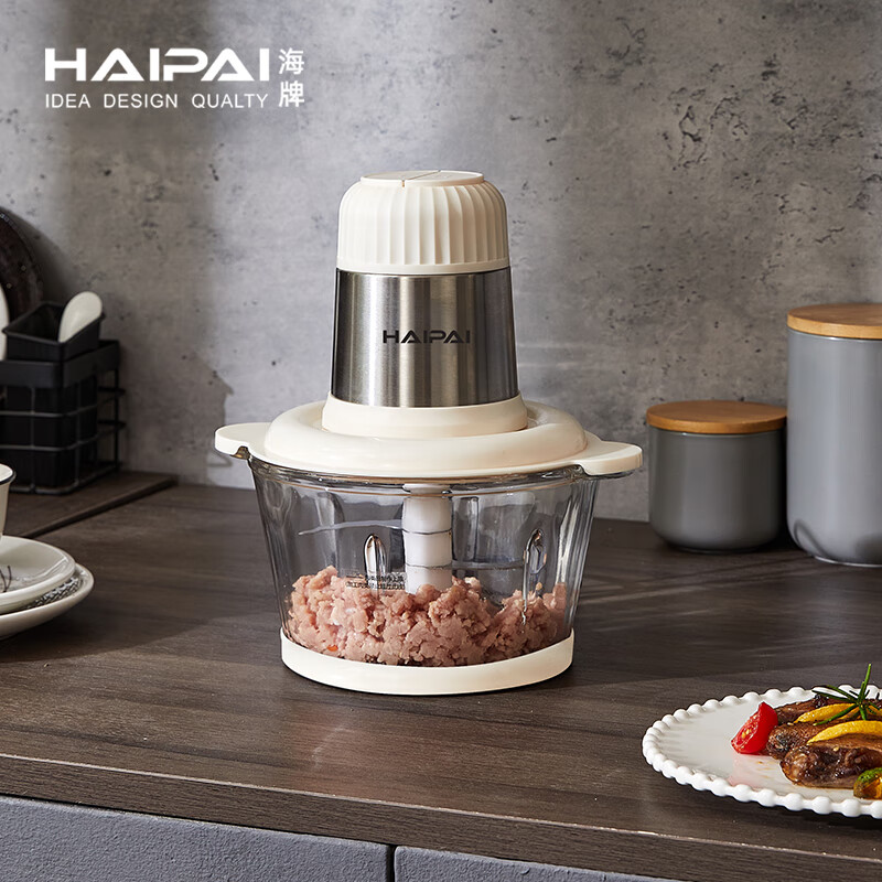 DH-J-海牌/HAIPAI 绞肉机家用电动多功能料理机打馅切碎肉菜机搅肉机绞馅机辅食机搅拌机 HP-JR01    邮购包