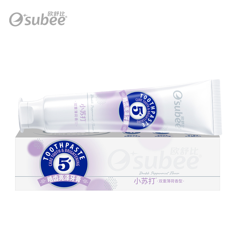 DH-J-欧舒比小苏打双重薄荷香型牙膏清口气牙膏家用装100g（箱规：72支/箱）
