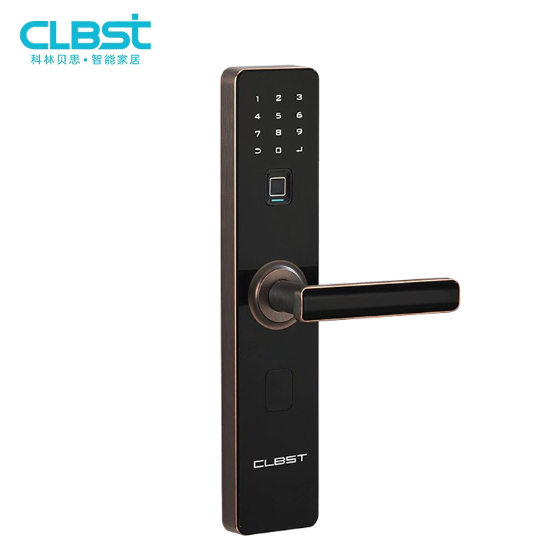 DH-T-科林贝思CLBST 指纹锁CK-B09 家用防盗智能门锁电子锁密码锁 不含上门安装 智能 红古铜