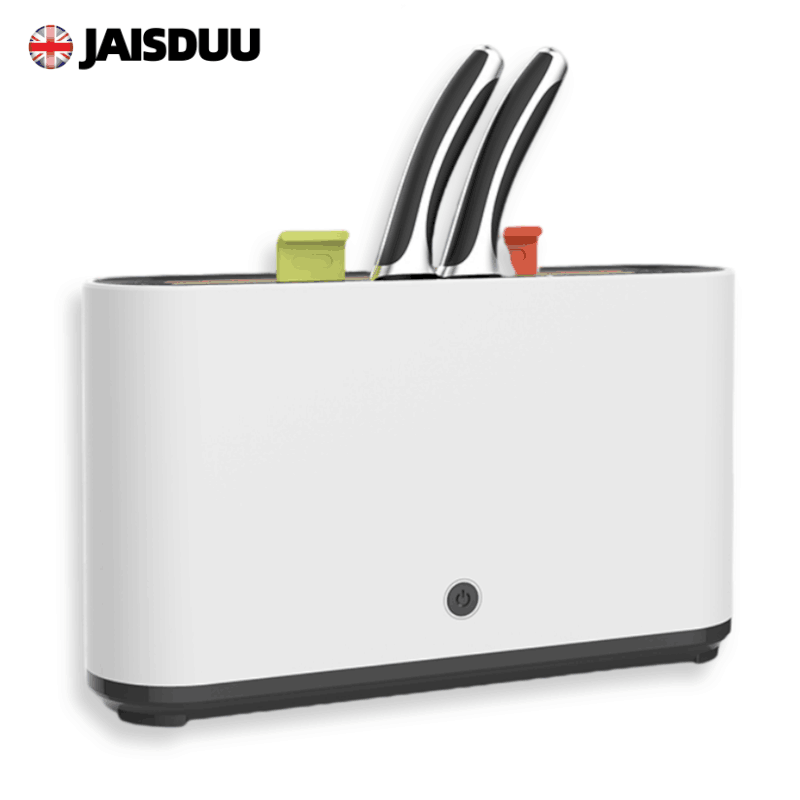 DH-J-佳斯多 智能刀具消毒器 家用厨房台式 高温全自动烘干 紫外线消毒刀架 分类菜板筷子刀具砧板消毒机 白色 UV紫外线+热风烘干