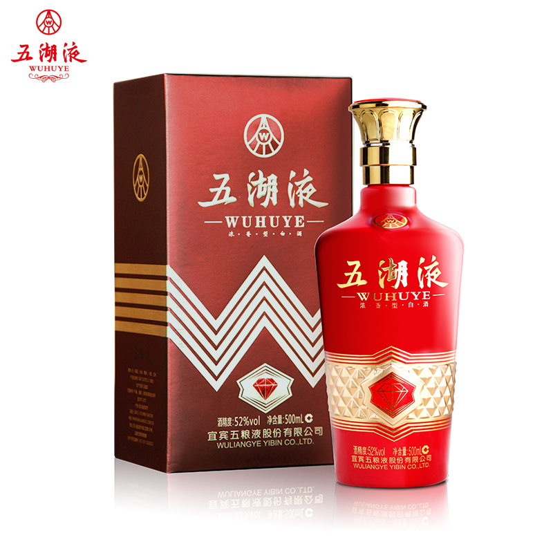 DH-J-五粮液股份公司出品  五湖液一钻   52度浓香型白酒  500ml/瓶  单瓶装