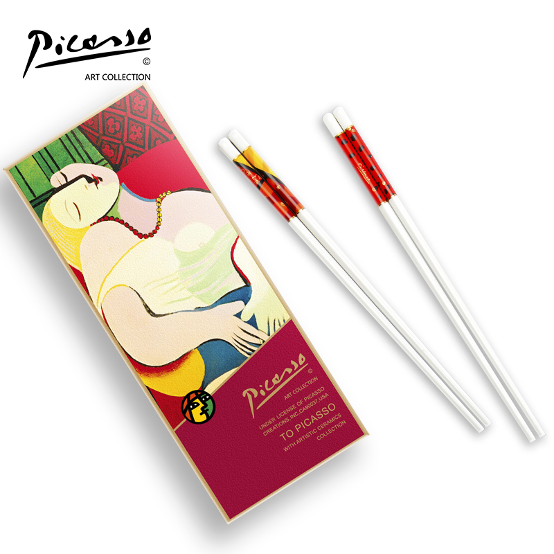 J-Picasso毕加索 陶瓷筷2件套 P21-K02 筷子家用送礼 配置：陶瓷筷2双+彩盒+礼品袋