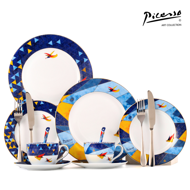 J-Picasso毕加索《飞翔》西餐组2人食 P20-XT14 陶瓷碗碟家用送礼