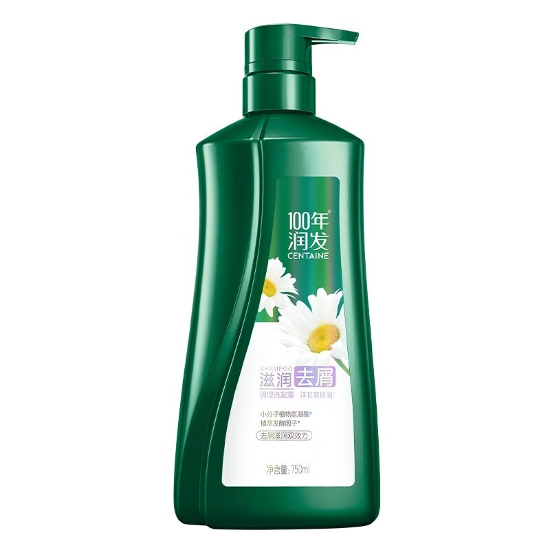 J-【2瓶】纳爱斯集团百年润发100年润发滋润去屑洗发露750ml*2瓶