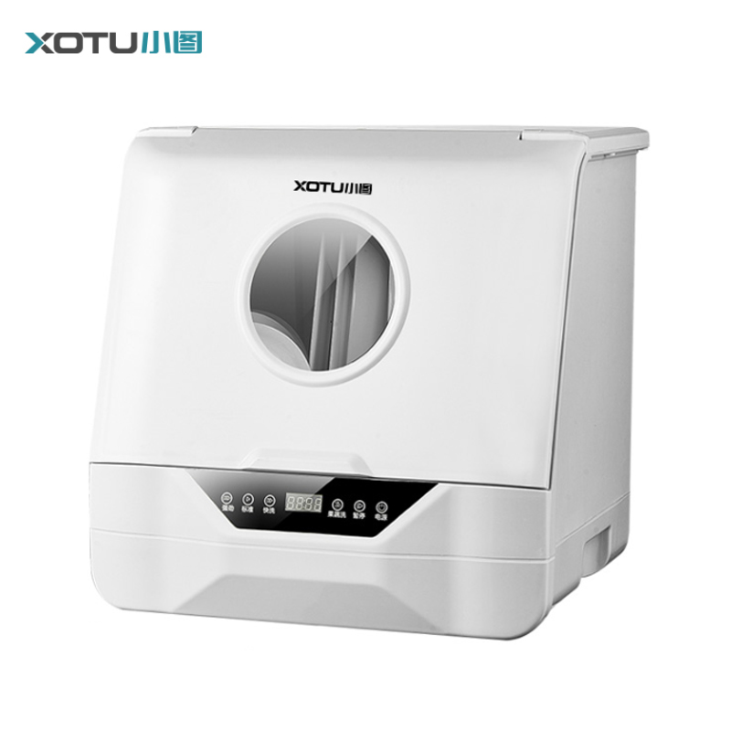 DH-J-XOTU小图洗碗机台式家用小型免安装高温消毒杀菌果蔬清洗机 6套可洗 DWS-XB05