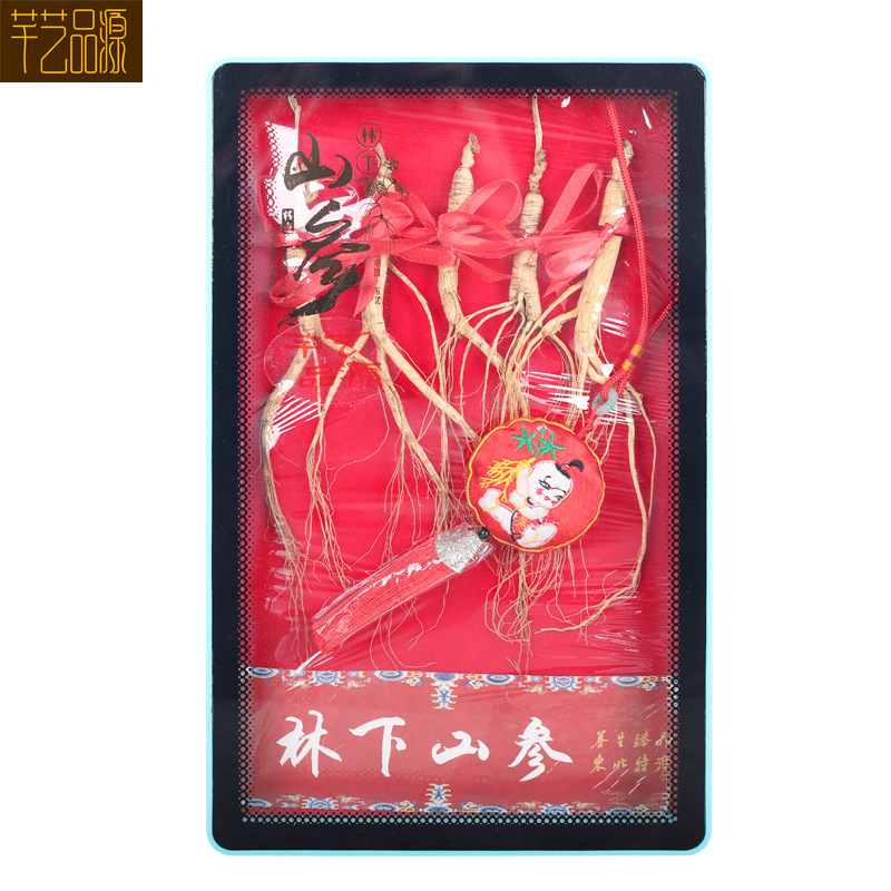 包邮-芊艺品源 长白山林下山参 滋补人参 25g左右 精美礼品节日送礼礼盒装
