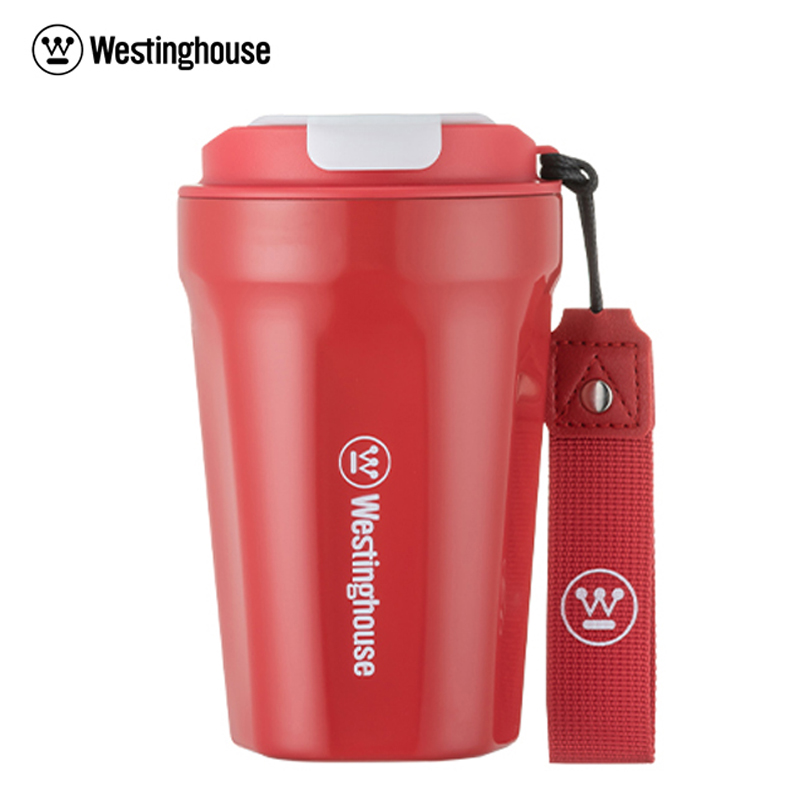 DH-J-西屋Westinghouse 美刻咖啡杯保温杯网红杯车载杯 WB381 白色/红色（箱规：40个/箱）【售完下架】
