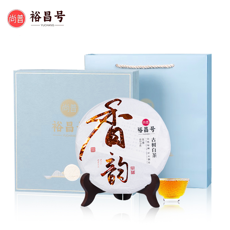 DH-J-尚普裕昌号香韵古树白茶 古树茶叶精美手提茶叶礼盒357克/盒