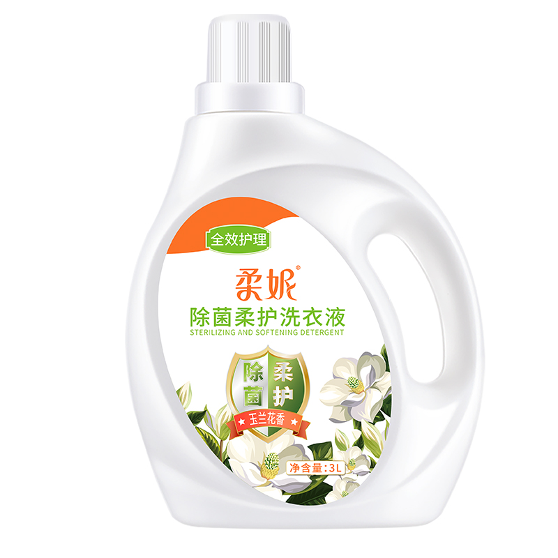 J-柔妮香氛洗衣液大瓶装手洗机洗衣物清洁香味持久可洗内裤 玉兰花香除菌柔护3L