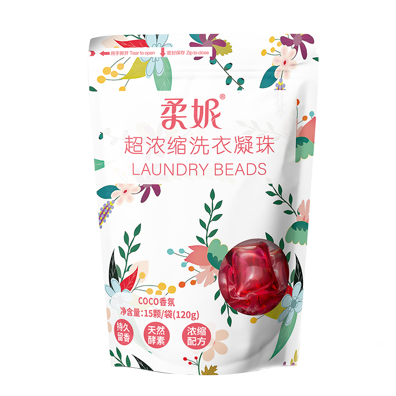 J-【15颗】柔妮超浓缩洗衣凝珠持久留香120g【coco香氛/蓝风铃香氛/清新森林/薰衣草香型/樱花香型】多个香型选择