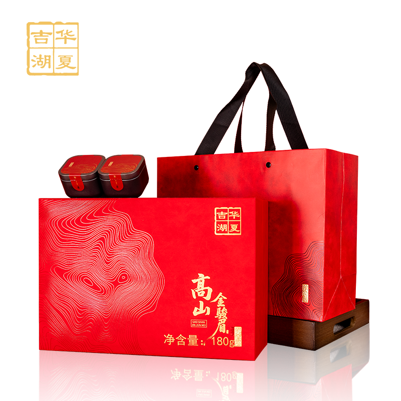 DH-J-吉华湖夏金骏眉小罐茶礼盒茗茶产区小罐茶-集福相送送礼佳选 吉华湖夏精美手提茶叶礼盒180克/盒（10g*18罐）