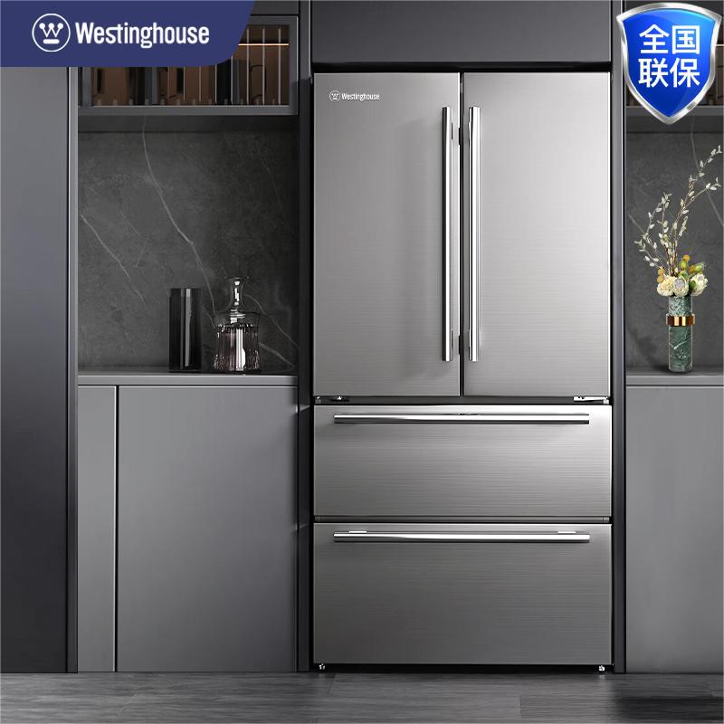 DH-J-西屋Westinghouse575L大容量双变频风冷无霜四门冰箱法式多门冰箱不锈钢门体自由嵌入式冰箱家用电冰箱BCD-WF575S 【送货上门】