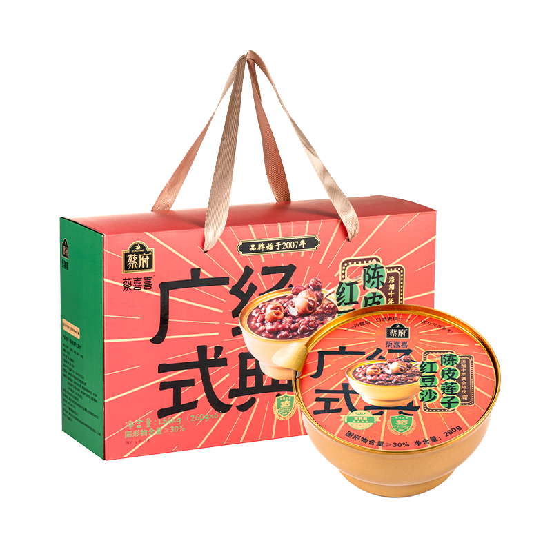 J-蔡府 陈皮莲子红豆沙260g*6碗