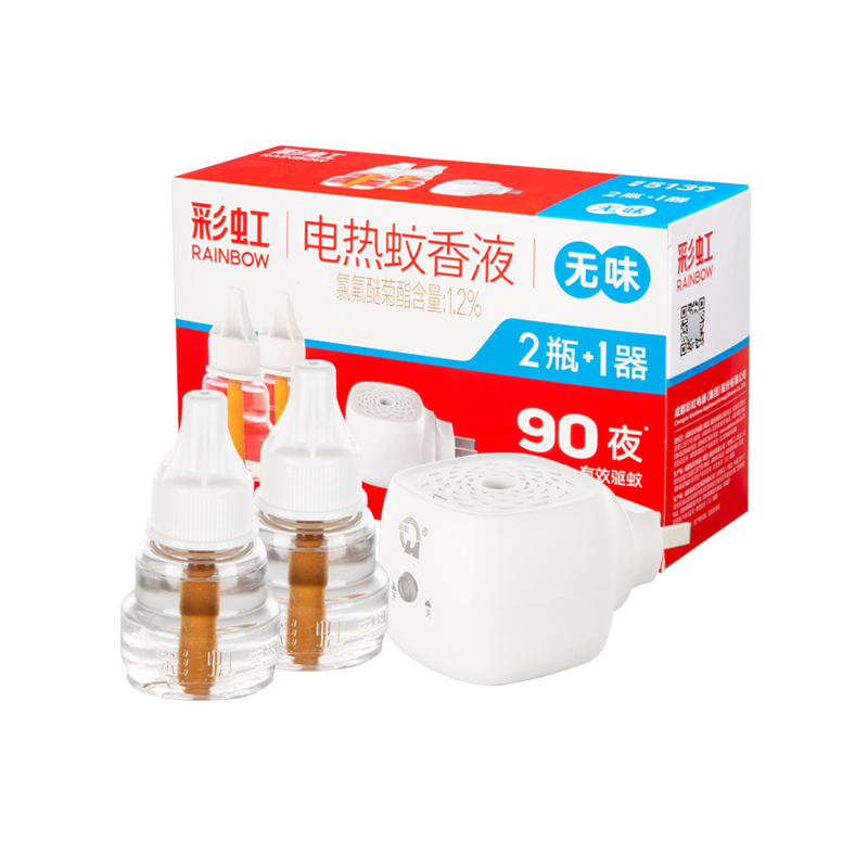 J-彩虹蚊香液直插器超值装(2+1)无味5139【34毫升*2瓶】新老包装随机发货