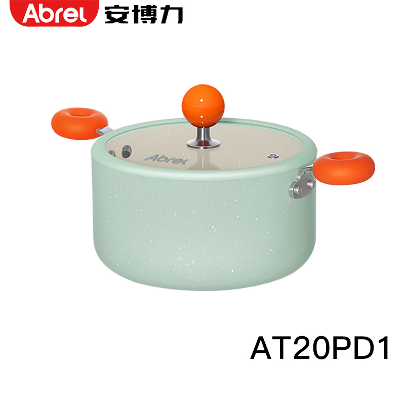 《J-热评200+》安博力匠星汤锅 普区包邮 不粘涂层汤锅 AT20PD1耐磨易清洁 手柄隔热防烫加厚平底 20cm【春节假期2月12日中午12点-2月23日不发货】