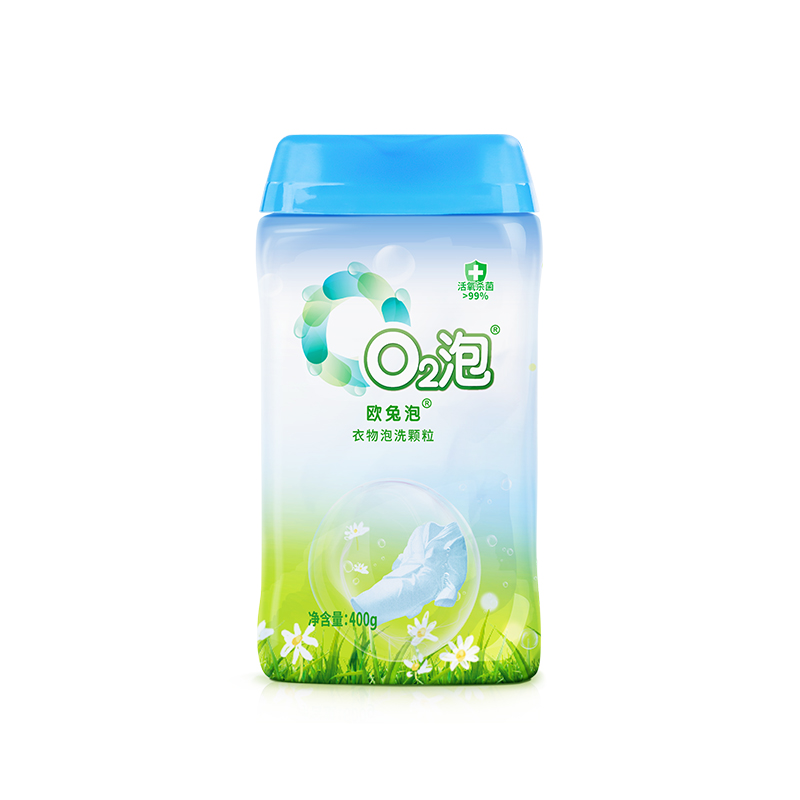 J-【热评1万+】普区包邮 欧兔泡 O2泡衣物泡洗颗粒 通用装400g*2