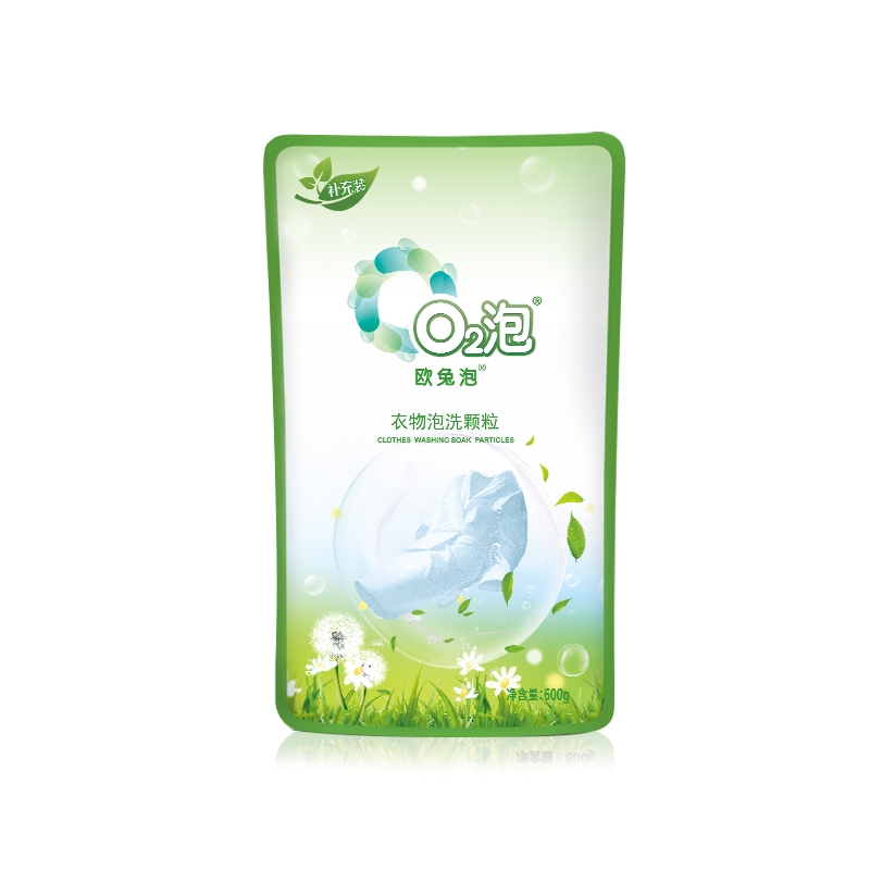 J-【热评1万+】普区包邮 欧兔泡 O2泡衣物泡洗颗粒 通用装600g*2+袋装600g*1