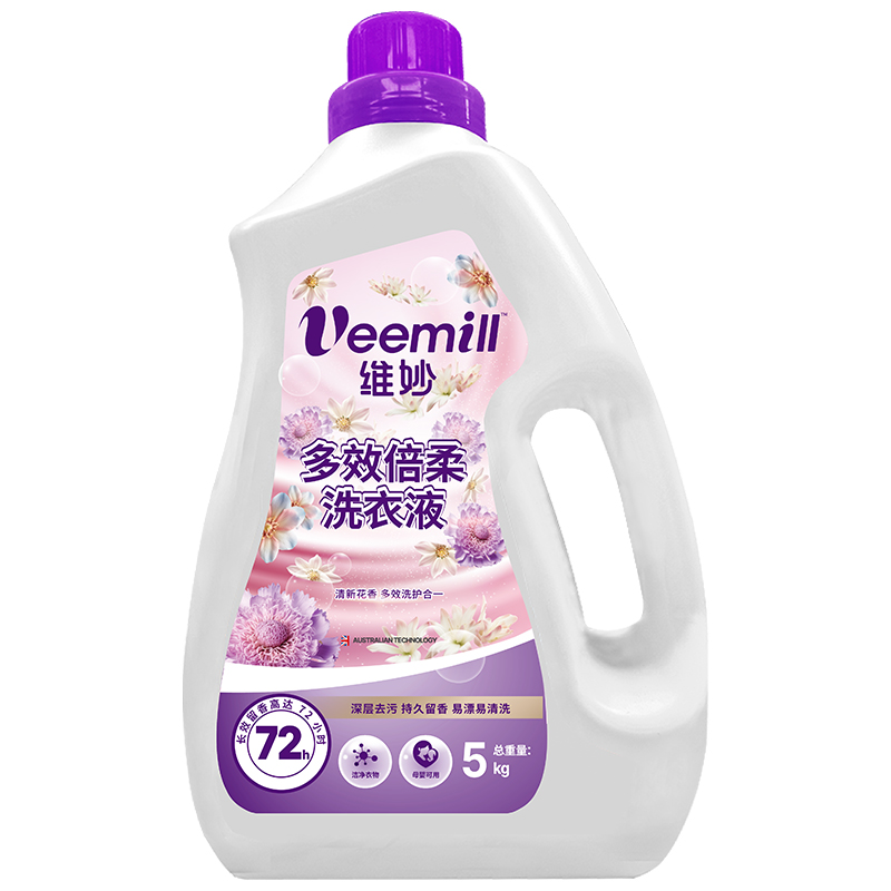 普区包邮T- 维妙多效倍柔洗衣液10斤/桶