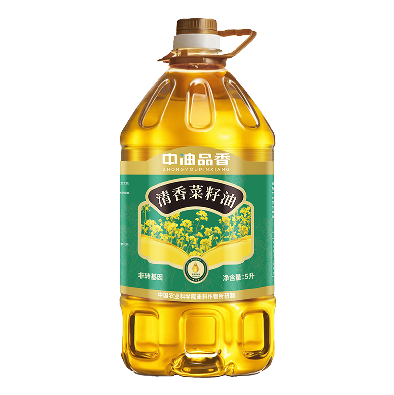 J-【JD热评100+】【普区包邮】中油品香清香菜籽油5L