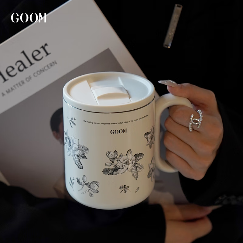 J-【DL同款】普区包邮 格沫 GOOM 趁热拿铁系列马克杯 GM-23AW-B10 精美彩盒装 送父母 送朋友 节日好礼 不支持无理由退换货