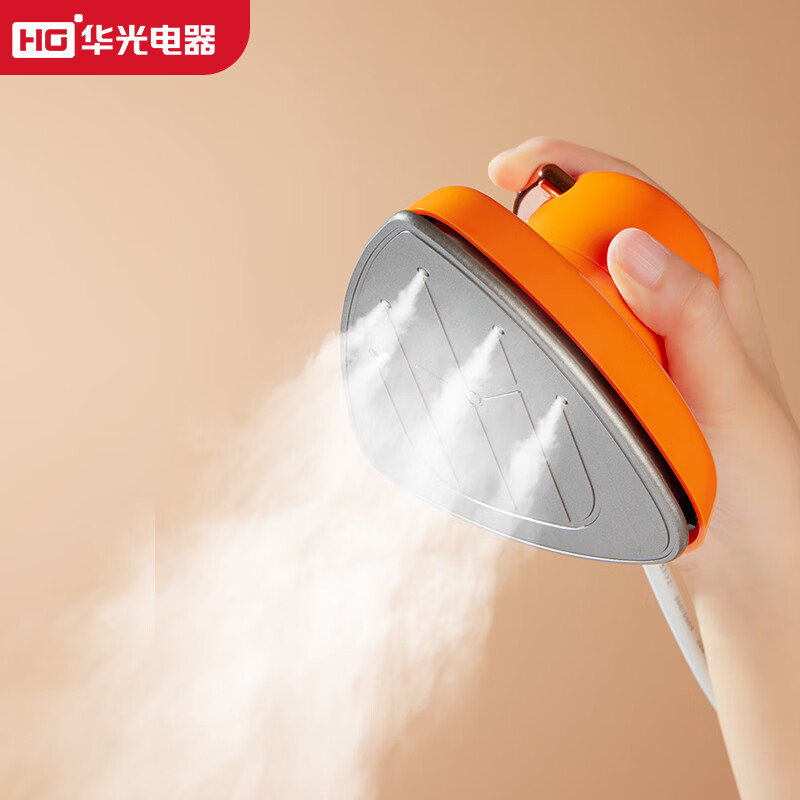 J-华光手持挂烫机家用电熨斗蒸汽熨烫机迷你小型出差旅行便携式烫衣服神器 橙色 SR02B