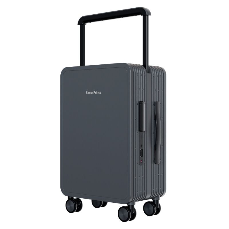 DH-J-西蒙王子20寸铝框行李箱拉杆箱旅行箱  商务登机箱 TSA密码锁+360°万向轮 高颜值ins潮流款 轻奢灰/白无暇/黑旋风三色可选  L-2021