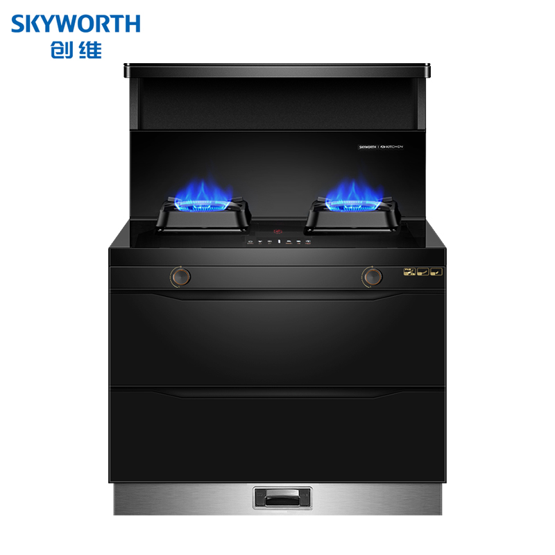 DH-J-创维 Skyworth 集成灶 燃气灶双灶天然气煤气灶 一级能效节能省气 JJZT-J70BS 天然气款