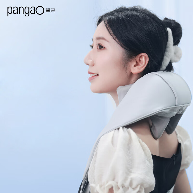 J-普区包邮[热评1000+]攀高 PANGAO Neck K6 5D揉捏肩颈按摩器 斜方肌颈部肩部按摩仪 女生礼物