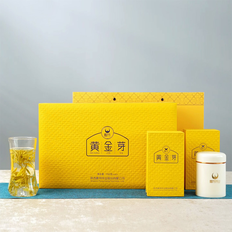 J-鹏翔黄金芽绿茶 茶中贵族口感鲜爽滋味甘甜黄金芽绿茶礼盒装150g