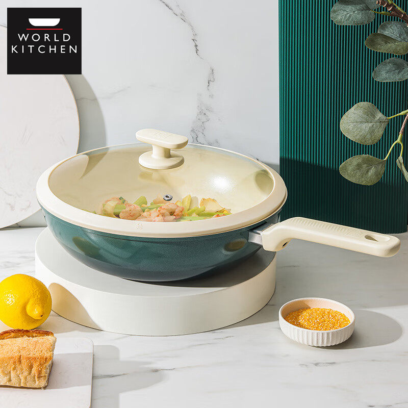 J-康宁WORLD KITCHEN 纳米陶系列不粘炒锅 WK-CG30J58C-JY/KZ 普区包邮精美包装送礼自用【偏远地区发顺丰/德邦】