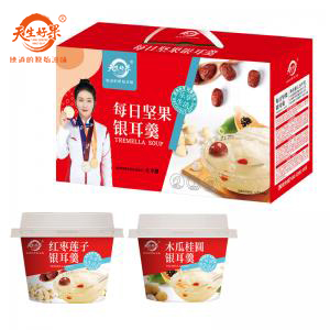 J-天生好果每日坚果银耳羹1260款 普区包邮 早餐代餐6杯装红枣莲子木瓜桂圆