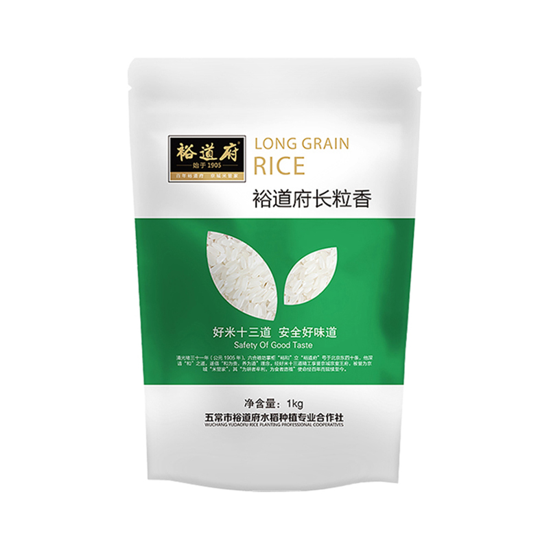 J-裕道府长粒香大米东北大米单层袋真空装1kg