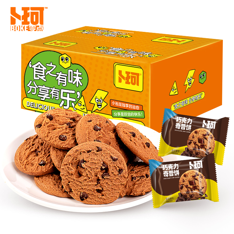 J-卜珂 食乐分享巧克力奇普饼380克