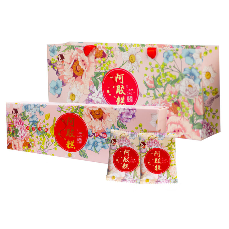 DH-J-鲁西华珍堂 阿胶糕固元糕 即食阿胶糕膏片 滋养 净含量300g 精美礼盒装 单盒附赠手提袋