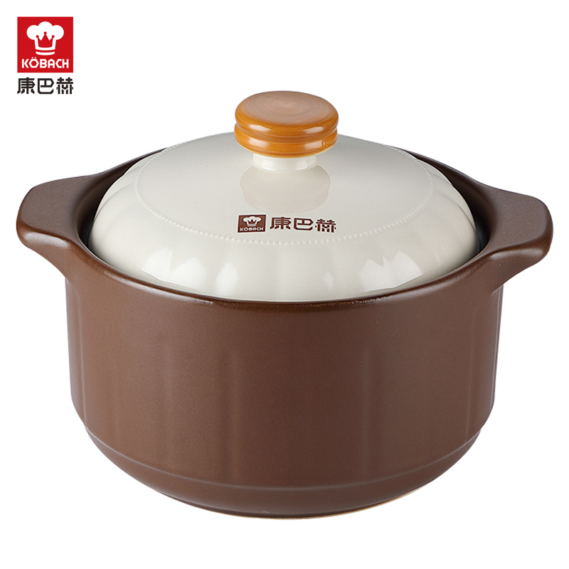 DH-J-普区包邮 康巴赫沁香陶瓷煲3.5L  养生汤锅 煲汤煮粥焖饭陶瓷炖汤 精美彩盒装LPB-QXTC3500