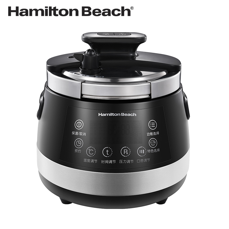 《J-热评200+》 汉美驰Hamilton Beach电压力锅 普区包邮智能家用多功能预约不沾内胆蒸煮一锅多用压力锅PC40101