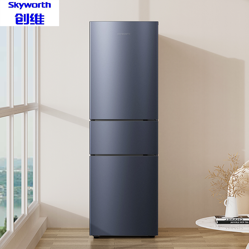 J-创维三门风冷无霜221升冰箱 
 普区包邮 节能低噪纤细不占地租房用小型电冰箱 BCD-221WTYC_星耀灰（电梯送货上楼）【春节假期2月10日-2月23日不发货，2月9日中午12点截单】