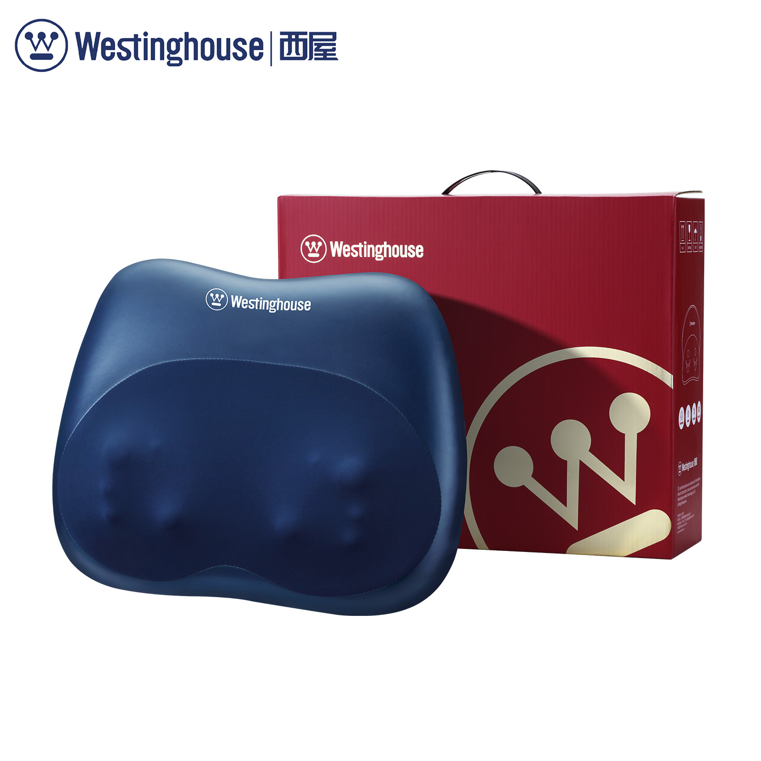 J-西屋Westinghouse按摩靠枕 普区包邮 亲肤多种模式安静运行四季适用 精美彩盒装送朋友长辈WCM-BX23